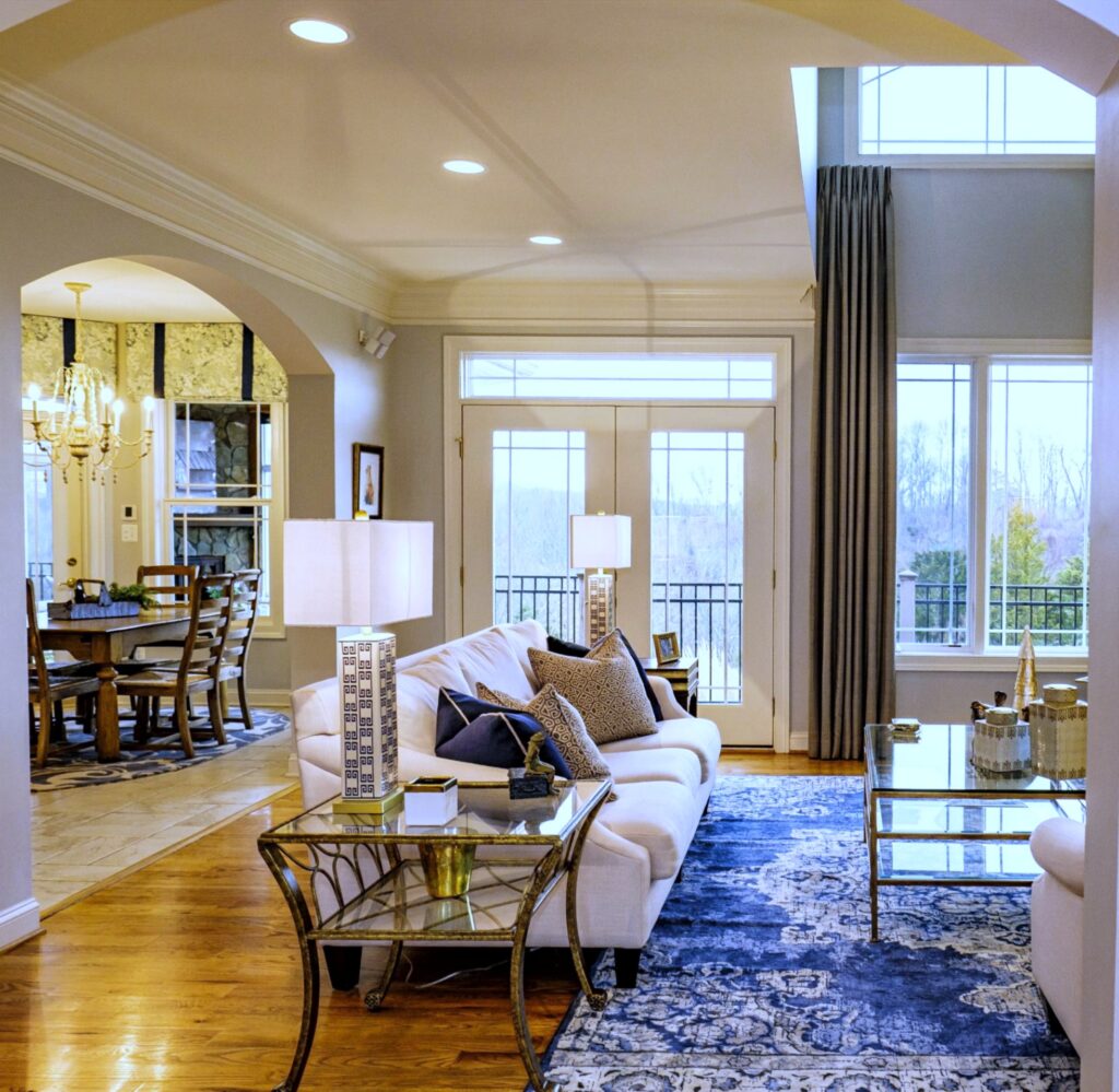 Living room of an interior design project